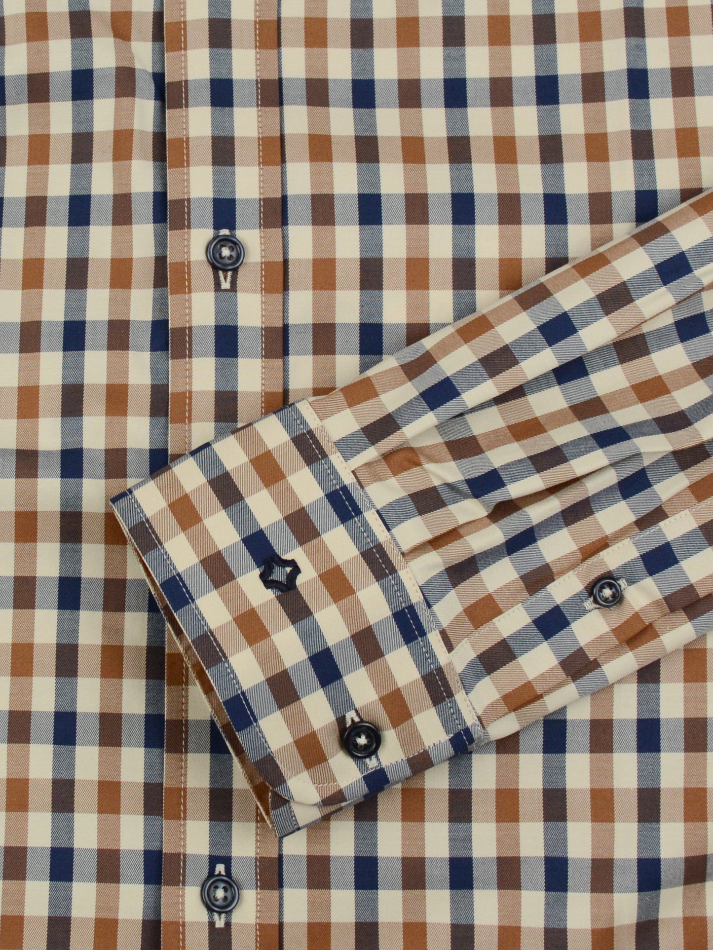 Camisa Vouga Xadrez Castanho