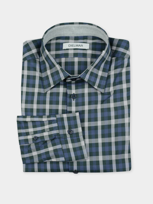 Camisa Despo Contraste Azul