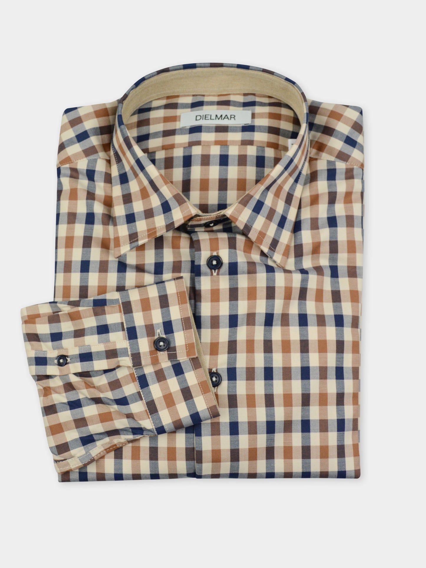 Camisa Despo Contraste Bege