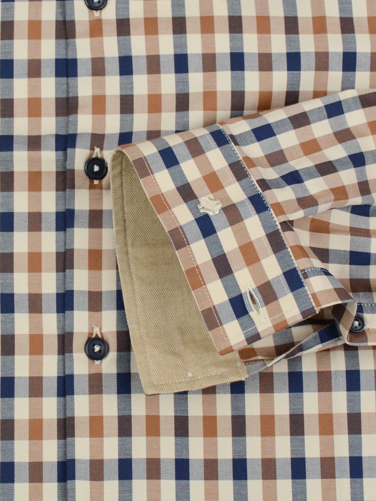 Camisa Despo Contraste Bege