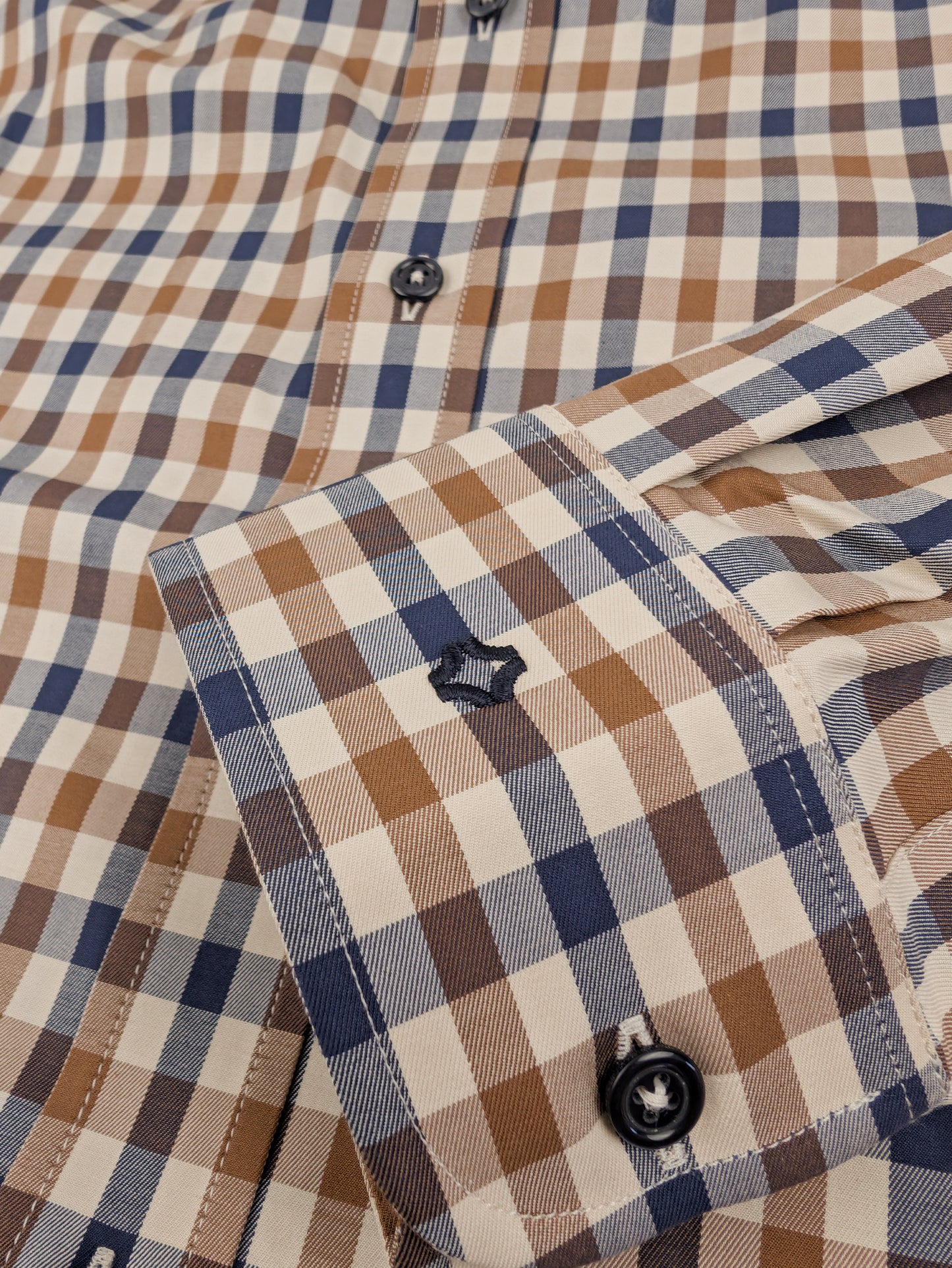 Camisa Despo Contraste Bege