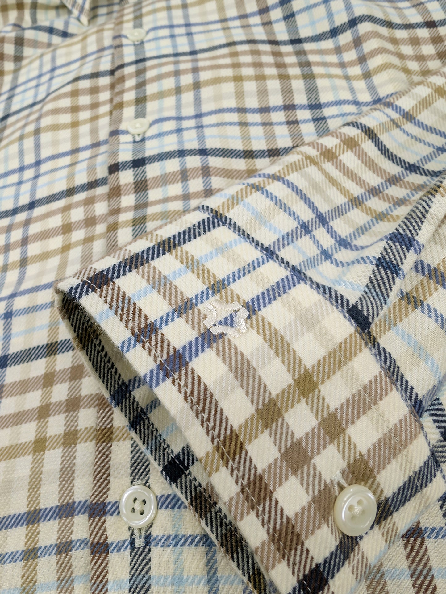 Camisa Despo Xadrez Bege