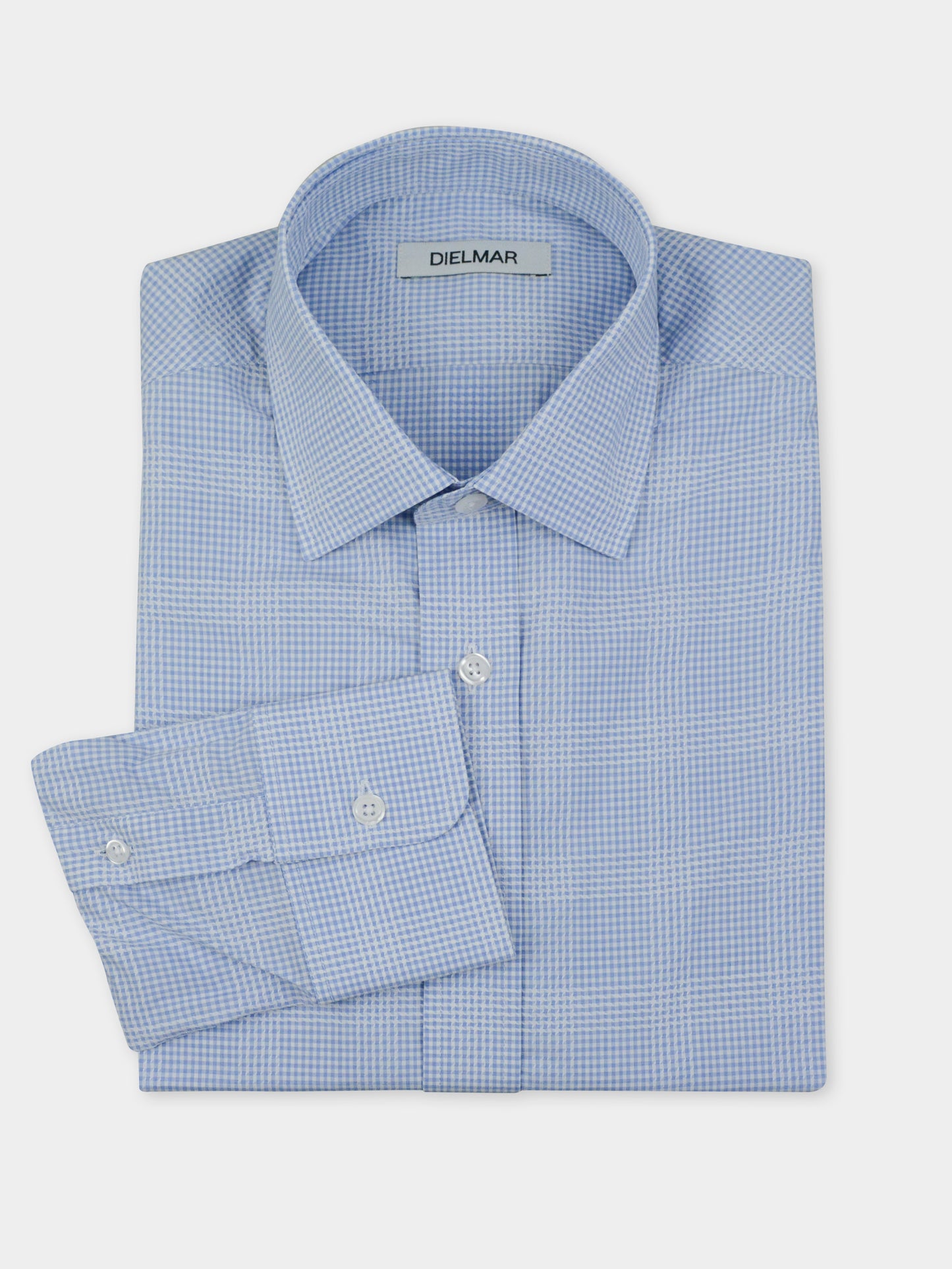 Camisa Society Xadrez Azul
