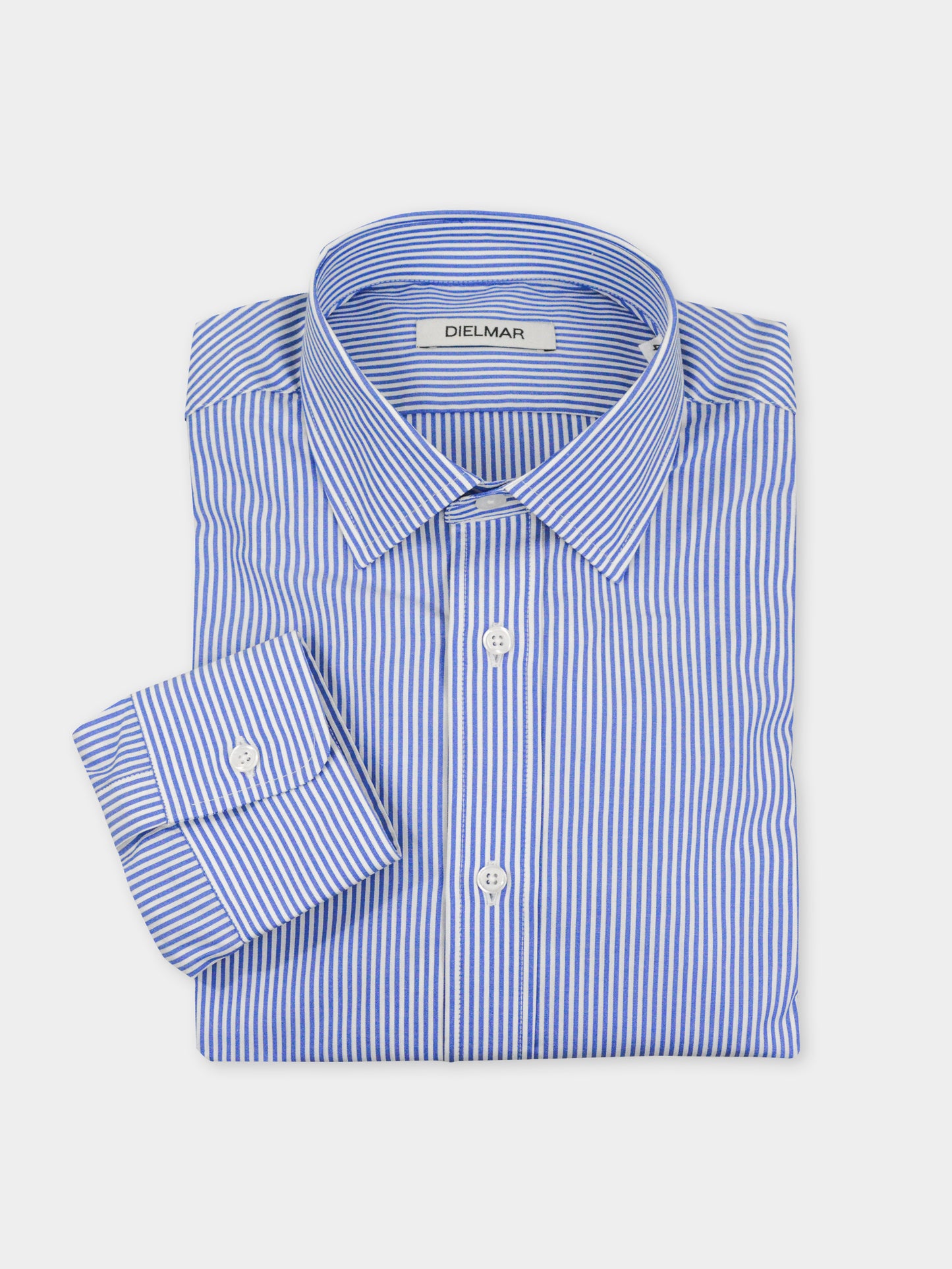 Camisa Society Risca Azul