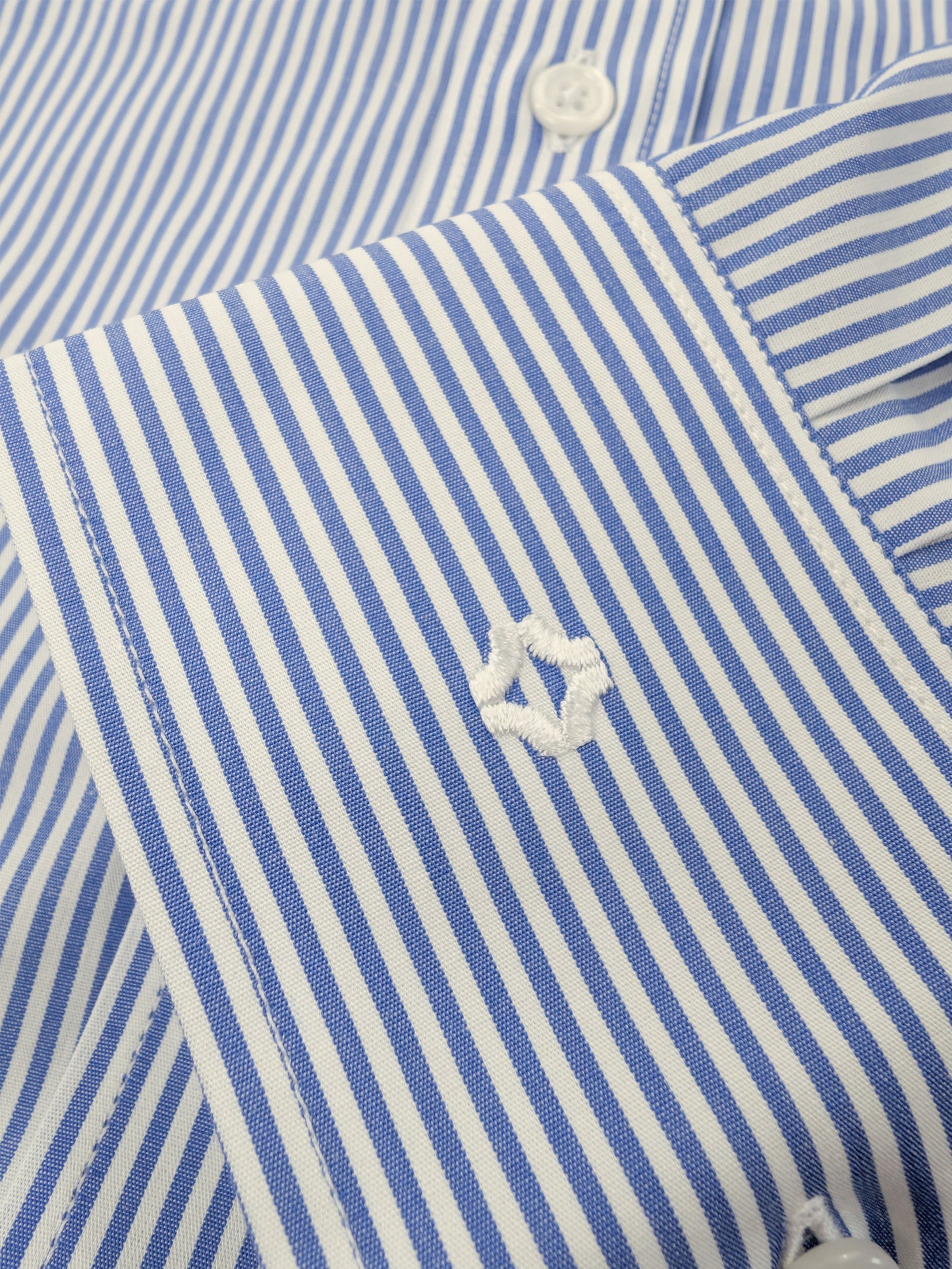 Camisa Society Risca Azul